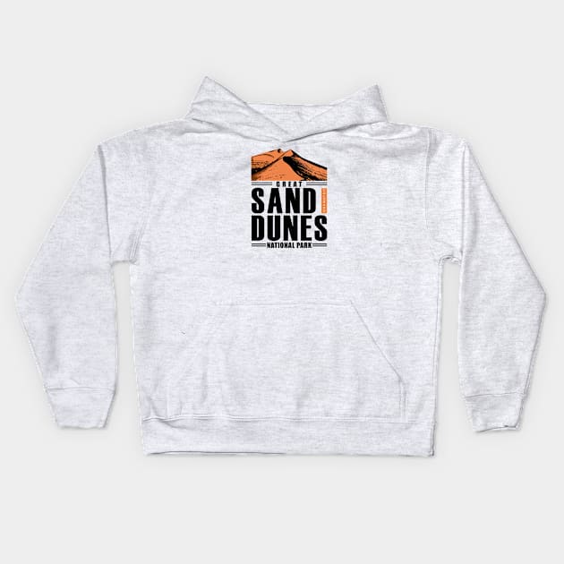 Great Sand Dunes National Park Kids Hoodie by Perspektiva